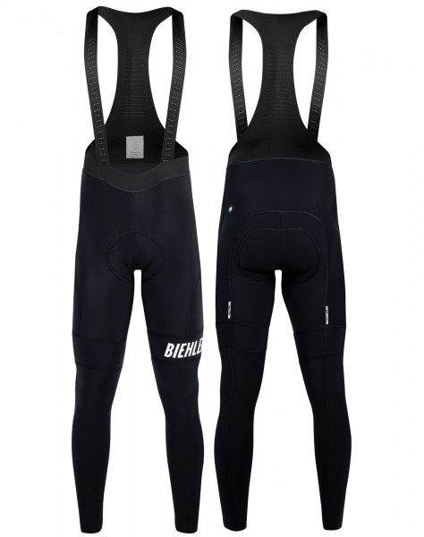 THERMAL RAIN BIB TIGHTS BLACK  Biehler - Empowering Change Through Cycling